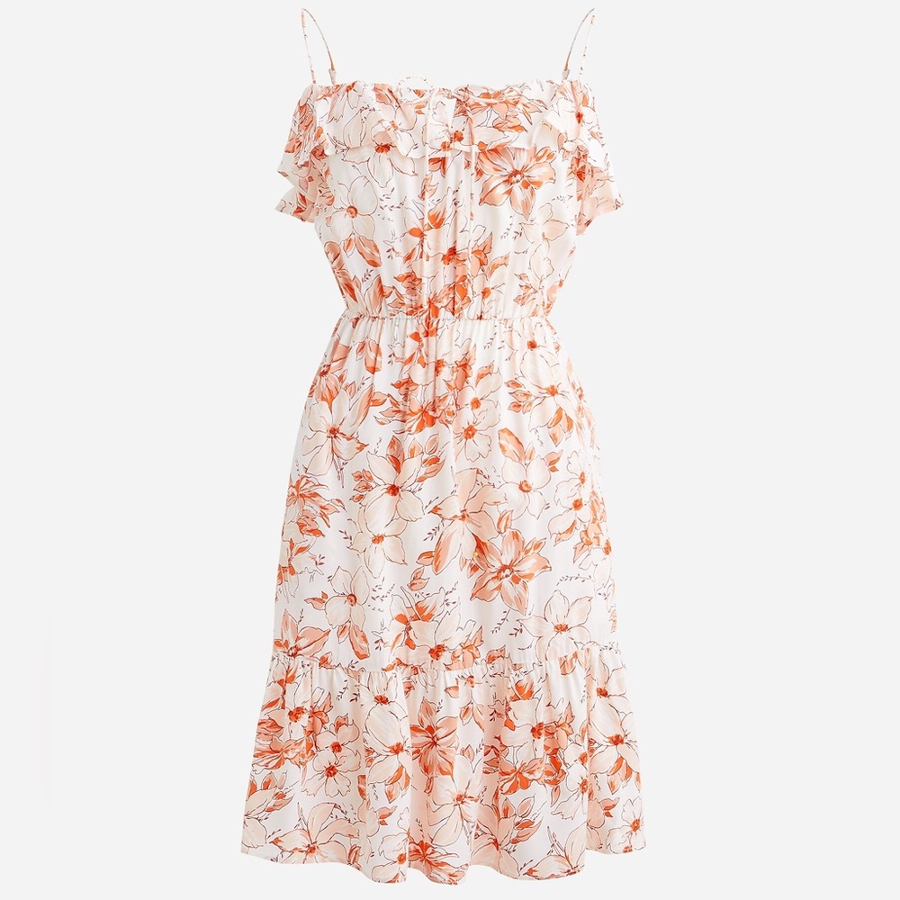 NWT J. Crew Tiered Mini Dress in Breezy Blooms